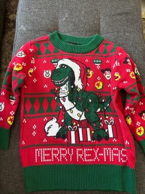 Disney Pixar Toy Story Holiday Sweater - Red & Green